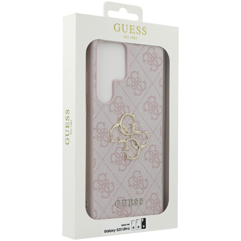Ekskluzywne etui z Guess 4G Big Metal Logo dla Galaxy S23 Ultra